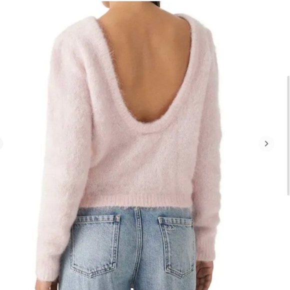 ba&sh Turo Jumper NWT - Pale Pink Sweater - Picture 2 of 7
